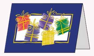 Gifts Of The Season Christmas Card (Gold Foiled)