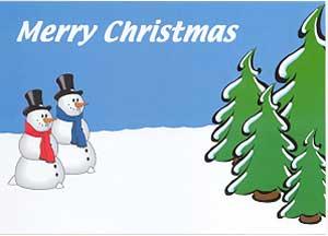 Snowmen Christmas Card
