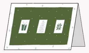 Christmas Trio Christmas Card (Metallic Ink)