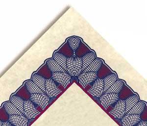 Certificate Border Burgundyblue