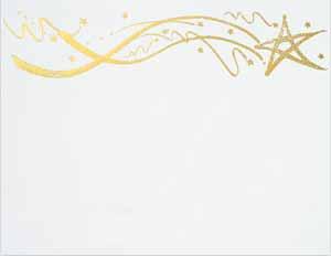 Gold Star Foil Certificate