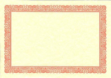 Red Mini Award Certificate