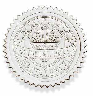 certificate seal excellence silver