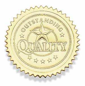 Qualilty gold Certificate Seals