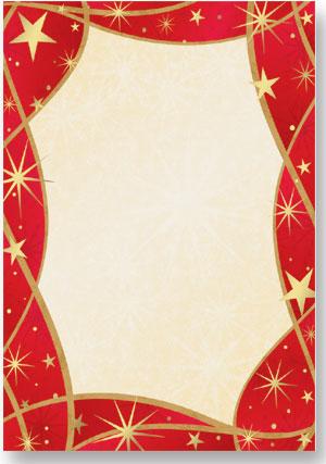 Festive Starlight A4 Theme Paper