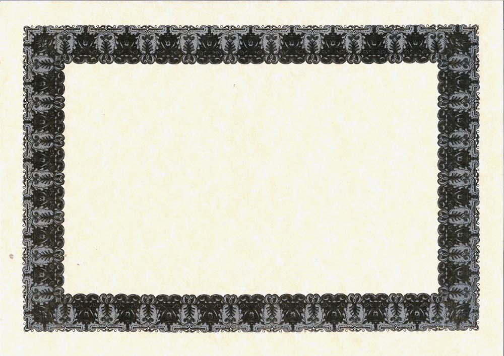 Black Certificate Border