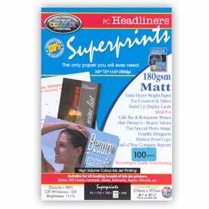 Superprints 180Gsm Double Sided Matt (100 Sheets)