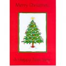 Red Tree Christmas Card
