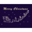 Santa'S Sleigh Christmas Card