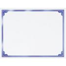 Classic Blue Foil Certificate Border