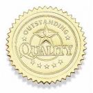 Qualilty gold Certificate Seals