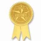 Achievement Certificate Seals With Tail - Gol