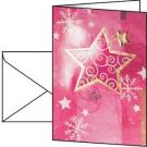 Golden Star Christmas Card (Glossy Gold Embossed)