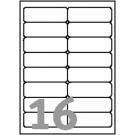White Laser Labels 16 Per Page