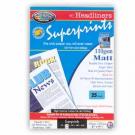 Superprints 110Gsm Single Sided Matt (25 Sheets)