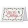 Holly Border Christmas Card (Red Foil)