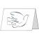 Dove Embossed A5 White/Silver Christmas Card