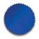 Certificate Seal Plain Blue