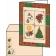 Christmas Window Christmas Card Set (Gold Metallic Ink)
