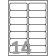 White Laser Labels 14 Per Page